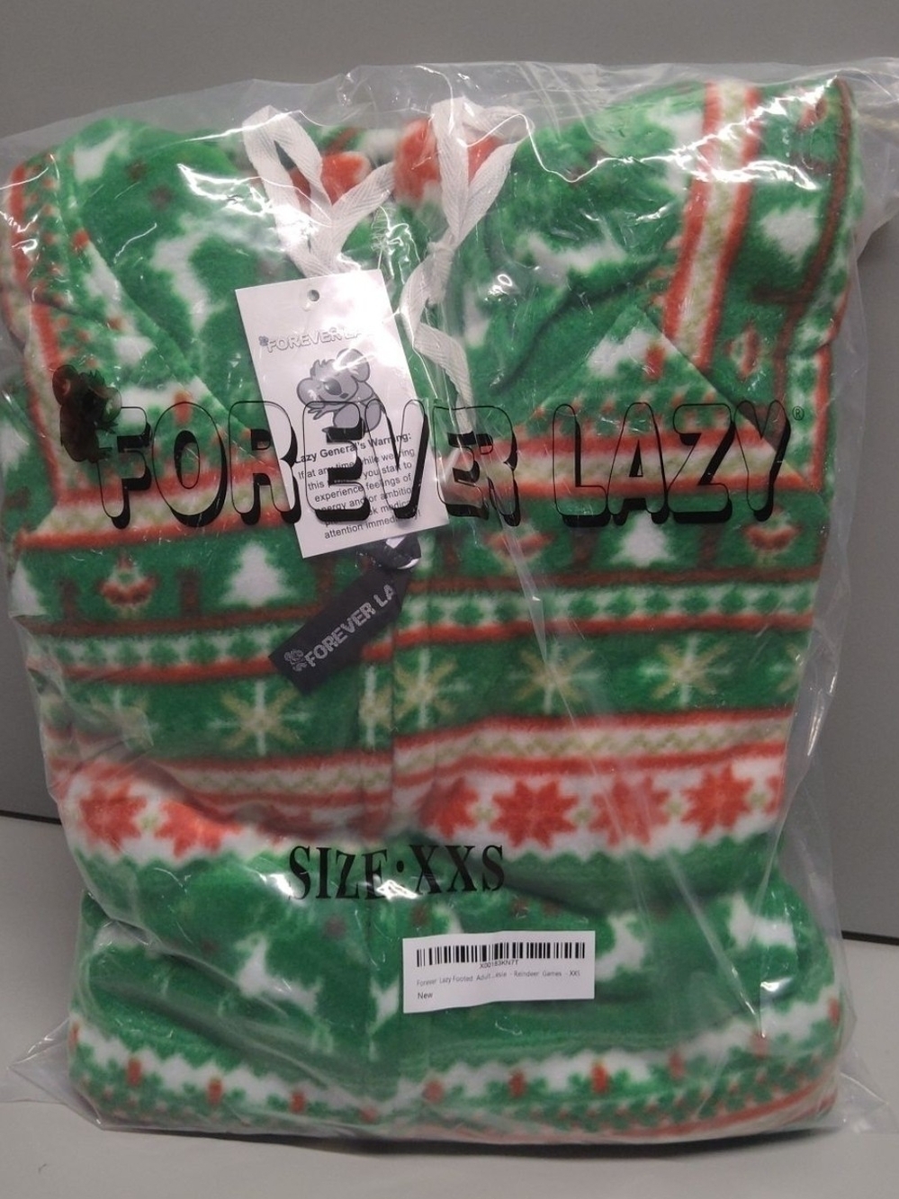 Forever 21 Kids' Green Holiday Fleece Hoodie